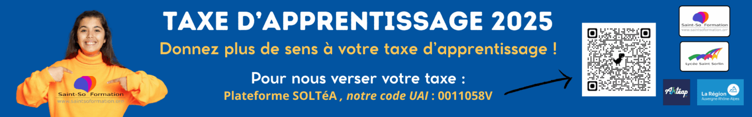 Bandeau taxe apprentissage 2025