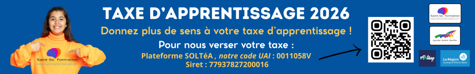 Bandeau taxe apprentissage 2026